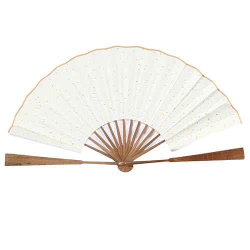 MHADBKH Künstler Reispapier Klappern Fan Pinsel Stift Kalligraphys Malerei Reispapier Lüfter Leerer Papierventilator von MHADBKH