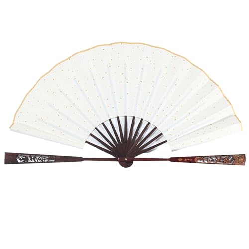 MHADBKH Künstler Reispapier Klappern Fan Pinsel Stift Kalligraphys Malerei Reispapier Lüfter Leerer Papierventilator von MHADBKH