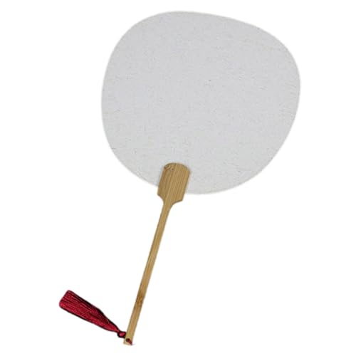 MHADBKH Künstler Reispapier Lüfter Runde Fan Pinselstift Kalligraphys Malerei Rice Paper Lüfter Leerer Papierventilator MHADBKH Künstler Reispapier Lüfter Runde Fan Pinselstift Kalligraphys Malerei Rice Paper Lüfter Leerer Papierventilator von MHADBKH
