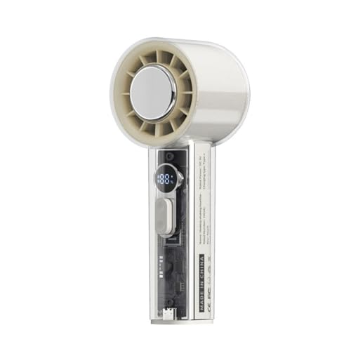 MHADBKH Multifunktionaler Handventilator, effizienter Kühlventilator, 3000 mAh, leistungsstarker Ventilator, ABS-Textur, für Reisen, Büro und Außenbereich von MHADBKH