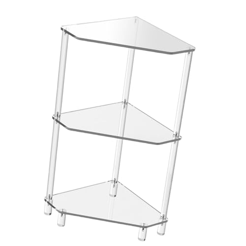 MHADBKH Praktische Clelar Acryl DREI Ebenen Haltertisch Organisatoren Für Wohnzimmer Oder Schlafzimmer Mehrzweck Und Robuste Designs von MHADBKH