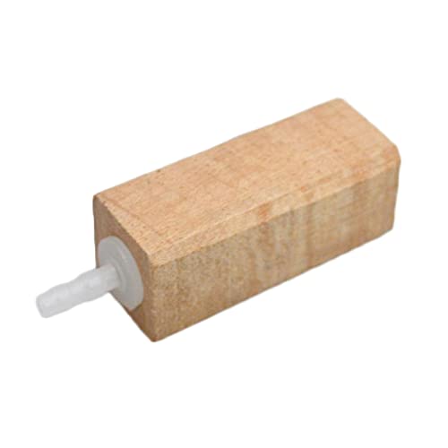 MHADBKH Sauerstofferhöhender Holz-Luftsteinbelüfter, Luftblasen-Diffusor, natürliche Holzblase für Meeresaquarien, Aquarien, Holz, Salzwasser von MHADBKH