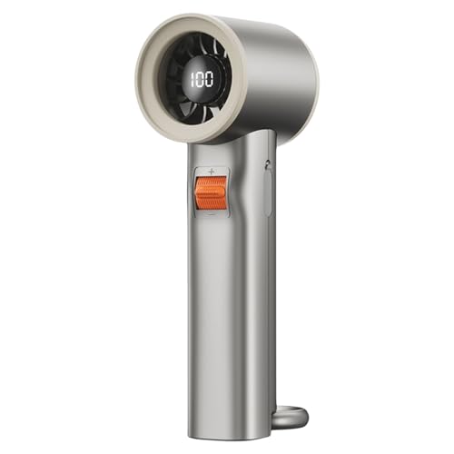 MHADBKH Tragbarer Miniatur-Handventilator, USB-Aufladung und LED-Display für Outdoor und Büro, einstellbare Geschwindigkeit, Kühlventilator von MHADBKH
