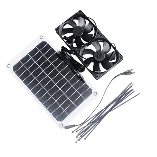 MHADBKH Vielseitige 10W Solar Cooling Lüfter Kombination Zum Abkühlen Und Luftzirkulation In Gartenhäusern Und Schuppen von MHADBKH