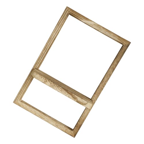 MHADBKH Wand Hängende Dekorative Holzrahmen Wanddekoration Einfache Installation Zum Anzeigen Von Büchern Wandaufbewahrung Easy Installation Regale von MHADBKH