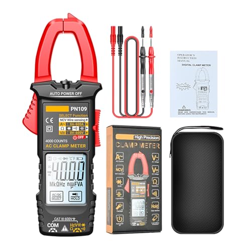 PN109 Digital Clamp Metermeter Multimeter Tester 4000 Count Ohmmeter Voltmeter Mit Backbeleuchtungssummer PN109 Digital Clamp Metermeter Multimeter Tester 4000 Count Ohmmeter Voltmeter Mit Backbeleuchtungssummer von MHADBKH