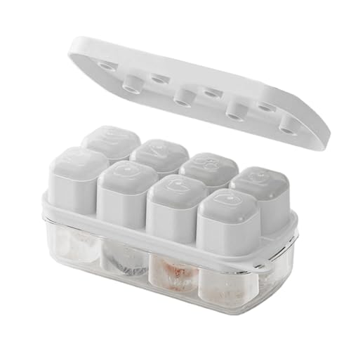 Quadratische Eiswürfelform mit Schutzdeckel, lebensmittelechtes Silikon, für Getränke, Babynahrung Quadratische Eiswürfelform mit Schutzdeckel, lebensmittelechtes Silikon, für Getränke, Babynahrung von MHADBKH