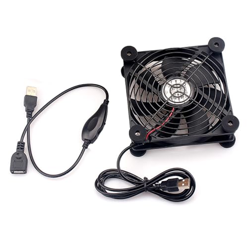Ruhige 120 Mm Router Lüfterkühler Mit Speed Controller DC5V USB Powered Cooling Case Lüfter Für Router Modem Receiver DVR Ruhige 120 Mm Router Lüfterkühler Mit Speed Controller DC5V USB Powered Cooling Case Lüfter Für Router Modem Receiver DVR von MHADBKH
