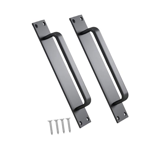 Schiebetürgriffe aus robuster Aluminiumlegierung, Lochmitte, Zubehör für Scheunenschrank und Schrank, legere Verwendung, 2 Stück von MHADBKH