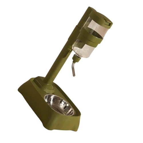 Tragbarer, verstellbarer Wasserspender und Futternapf für kleine Tiere mit großer Kapazität, grauer Trinkbrunnen für den Innenbereich Tragbarer, verstellbarer Wasserspender und Futternapf für kleine Tiere mit großer Kapazität, grauer Trinkbrunnen für den Innenbereich von MHADBKH