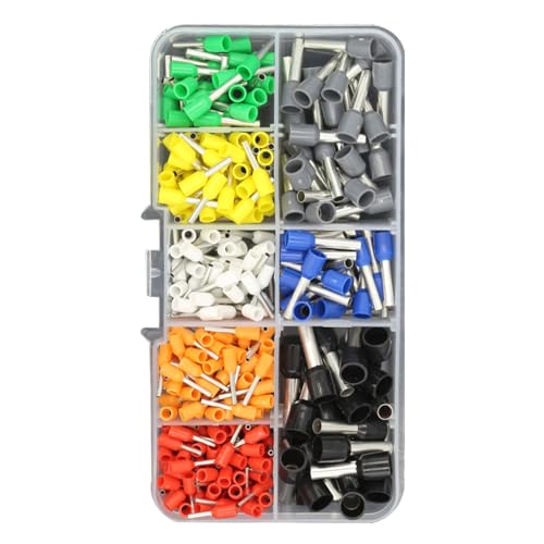 Umfassende elektrische Aderendhülsen mit praktischer Organisationsbox, Multifunktions-Kabelabschlussset, Drahtverbinder-Set von MHADBKH