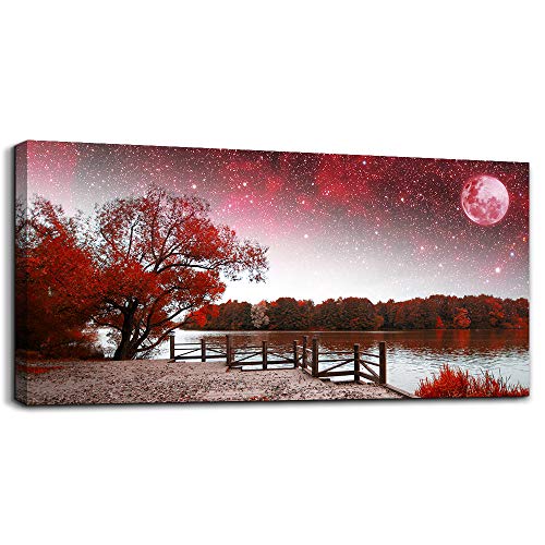 Print Artwork Wall Art Decor Poster for living room Red tree moon starry sky red landscape painting bathroom Wall Art for bedroom Canvas Prints Picture Works Ready to Hang Office Home decorations Print Artwork Wall Art Decor Poster for living room Red tree moon starry sky red landscape painting bathroom Wall Art for bedroom Canvas Prints Picture Works Ready to Hang Office Home decorations von MHARTK66
