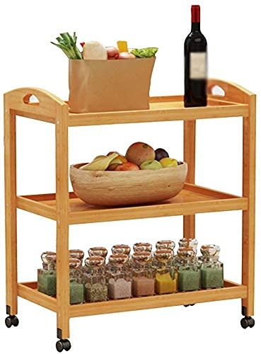 MHBGX Multifunktionaler Aufbewahrungswagen,Haushalts-Servierwagen Bewegliches Holz-Universal-Rad, Kapazität 25 Kg Küchen-Aufbewahrungswagen Mehrzweck-Handwagen MHBGX Multifunktionaler Aufbewahrungswagen,Haushalts-Servierwagen Bewegliches Holz-Universal-Rad, Kapazität 25 Kg Küchen-Aufbewahrungswagen Mehrzweck-Handwagen von MHBGX