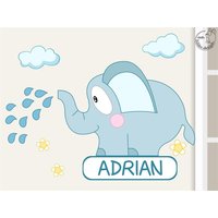 Wandtattoo "Elefant Türschild" Kinderzimmer Afrika Afrikazimmer Babyzimmer Wandsticker Walltattoo von MHBilder