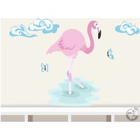 Wandtattoo "Flamingo" Welttiere Serie Wandsticker Babyzimmer Kinderzimmer Baby Kinder von MHBilder