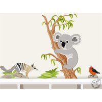 Wandtattoo "Koala Und Numbat" Koalabär Wandsticker Kinderzimmer Kinderdeko Wanddeko Babyzimmer von MHBilder