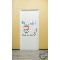 Wandtattoo "Ritter Türschild Iii." Mit Schild Namen Farbwahl Personalisierbar Ritterzimmer Wandsticker Kinderzimmer Baby von MHBilder