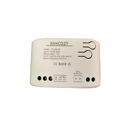 MHCOZY Schalter Relais Wireless WiFi Hausautomation,kompatibel mit alexa Google Assistant (Smart life app, 1ch 5V/85-250V) von MHCOZY