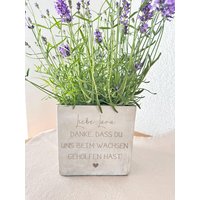 Abschied Geschenk Für Lehrer|Erzieher| Tagesmutter| Blumentopf in Betonoptik| Dankeschön | Kindergarten| Schule| Lehrer von MHDekodesign
