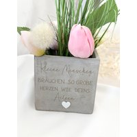Abschied Geschenk Lehrer|Erzieher| Tagesmutter| Blumentopf in Betonoptik| Dankeschön | Kindergarten| Schule| Lehrer von MHDekodesign