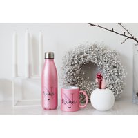 Personalisierte Glitzerflasche|Thermosflasche| Glitzer | Geschenk Einschulung Personalisiert| Jungen Mädchen Geburtstagsparty von MHDekodesign
