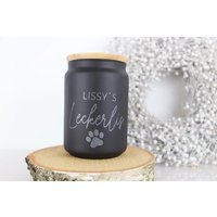 Personalisierte Leckerlidose|Aufbewahrungsdose |Leckeres Für Hunde Und Katzen| Tiere Mit Namen| Tierfutter| Vorratsdose| Lieblingshaustier von MHDekodesign