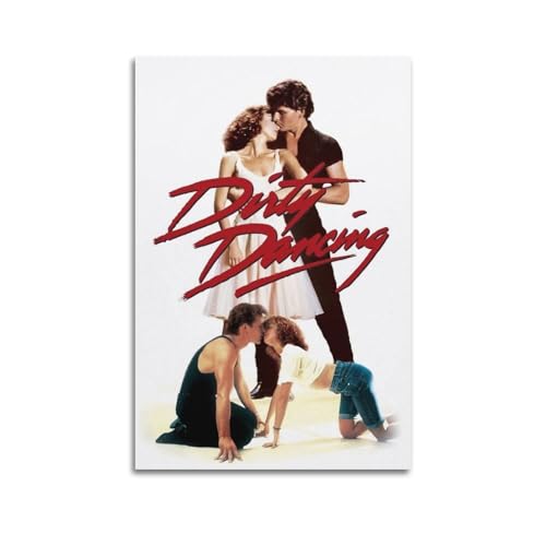 MHEGSNGA Dirty Dancing Poster, Vintage-Kunst, Raumdekoration, ästhetische Schlafzimmerdekoration, Leinwandposter für Schlafzimmer, 60 x 90 cm, ungerahmter Stil MHEGSNGA Dirty Dancing Poster, Vintage-Kunst, Raumdekoration, ästhetische Schlafzimmerdekoration, Leinwandposter für Schlafzimmer, 60 x 90 cm, ungerahmter Stil von MHEGSNGA