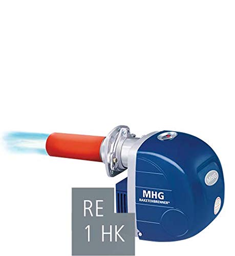 MHG RE1 HK Raketenbrenner Ölbrenner Blaubrenner Brenner mit 15-19, 19-22, 22-26 oder 26-32 kW, Leistung in kW:22-26 kW von MHG