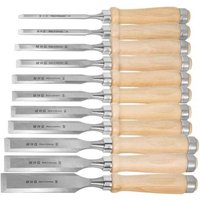 [NEUWERTIG] B-Ware Mhg Stechbeitel Satz Meißel Set Holzheft 11 Tlg. Schreiner Werkzeug Stechbeitel von MHG