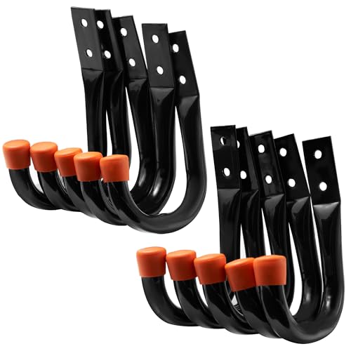 MHHO-WG 10-Pack Heavy Duty Stahl Wall Mounted Garage Storage UtilityHaken, Verwendung für Werkzeuge, Fahrräder, Leitern, Stühle von MHHO-WG