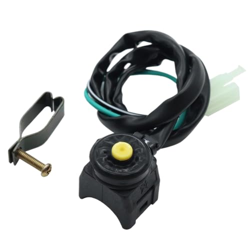 22mm 7/8 "Lenkerhorn -Horn -Knopfschalter Motor Starter Shutdown -Steuerung kompatibel mit Universal ATV Motorcycle Scooter(Yellow) von MHJOUZSKB