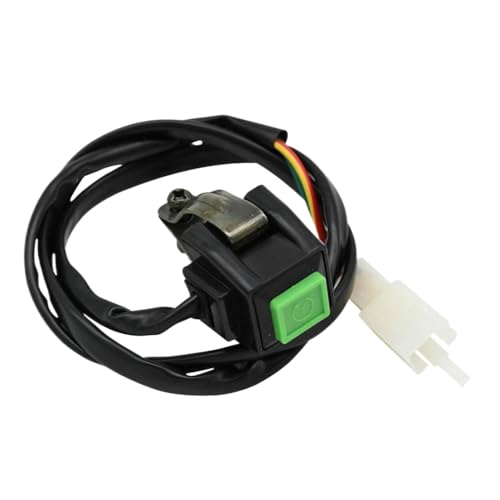 22mm Motorradhorn -Startstop -Schalttaste -Lenbarsteuerung kompatibel mit Cr RL CRF -Modellen(Green) von MHJOUZSKB