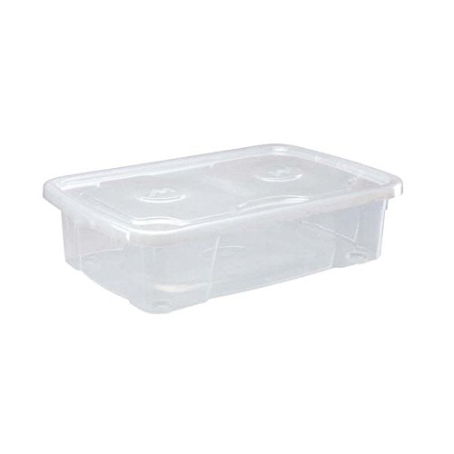 M-HOME SIMPLYBOX Boîte de rangement a couvercle 23,5L transparent von MHOME