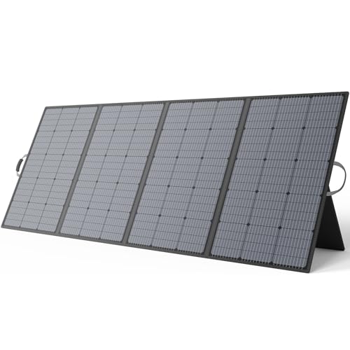 MHPOWOS 400W Tragbare Solarpanel, Faltbare Solarmodul Kit komplett mit einem verstellbaren Kickstand, Wasserdicht IP67 für Outdoor Camping Portable Power Station Wohnmobil RV Garten Balkon von MHPOWOS