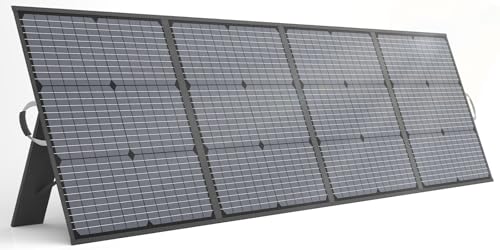 MHPOWOS Faltbares Solarpanel 220W 40V Monokristallines Tragbares Power Backup, IP67 Wasserdichtes & Langlebiges Solarladegerät Kit für Powerstation RV Camping Off Grid Angeln von MHPOWOS