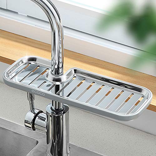 MHTECH Duschregal Edelstahl, Duschregal höhenverstellbar, Duschregal，Shampoo Halterung Duschgelhalter Seifenhalter für Dusche, Schwammhalter(grau - Lange) von MHtech