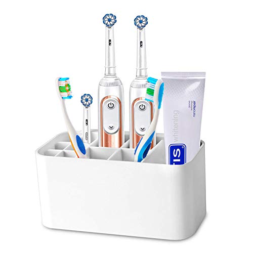 MHTECH Elektro-Zahnbürstenhalter für alle Arten von Zahnpasta und Zahnbürste, auf dem Tisch oder an der Wand von MHTECH