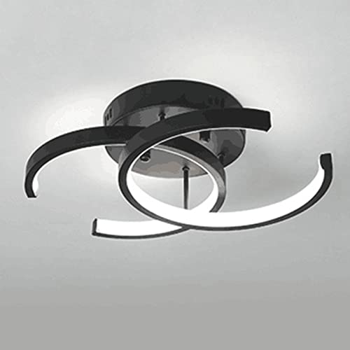 MHXZKHL 2-Licht LED Deckenleuchten Modern Unterputz Deckenlampe Metall Decke Beleuchtungskörper Für Wohnzimmer Schlafzimmer Büro Flur,Black+Cool White-18W MHXZKHL 2-Licht LED Deckenleuchten Modern Unterputz Deckenlampe Metall Decke Beleuchtungskörper Für Wohnzimmer Schlafzimmer Büro Flur,Black+Cool White-18W von MHXZKHL