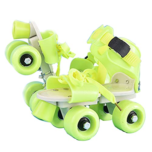 MHXZKHL Rollschuhe Kinder Mädchen, Verstellbare Größe 18~23cm Rollschuhe Für Kinder Jungen, Rollerskates-Schuhe Für 2~6 Jahre,Orange-18~23CM-ABS von MHXZKHL