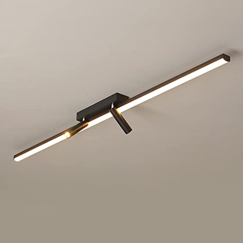 MHXZKHL Streifen LED Deckenleuchte 2-Wege Winkel Verstellbar Strahler Modern Einfach Schwarz Schienenlicht Für Wohnzimmer Garderobe Flur,3 Colour Light-100cm MHXZKHL Streifen LED Deckenleuchte 2-Wege Winkel Verstellbar Strahler Modern Einfach Schwarz Schienenlicht Für Wohnzimmer Garderobe Flur,3 Colour Light-100cm von MHXZKHL