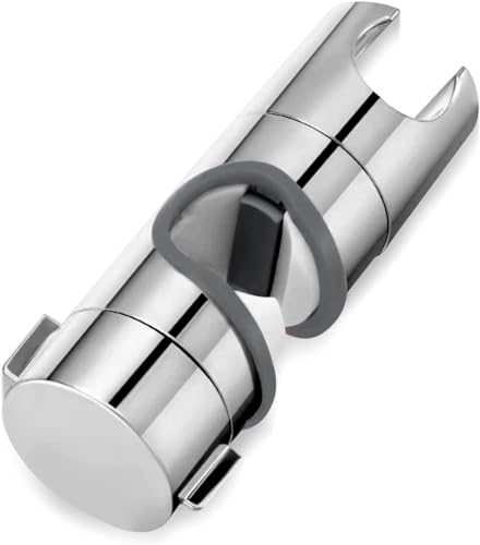 Handbrause Halterung Universal, Halterung Duschkopf Verstellbar 24 mm Verstellbare Duschkopfhalterung ABS Verchromte 360 Grad Drehbarer SprüHkopfhalter von MHYMX