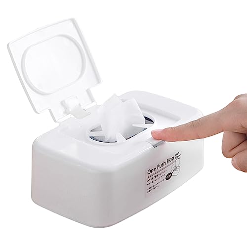 MHwan Feuchttüchter Box, Druckknopf Tragbare Feuchtes Toilettenpapier Box, Stark Dichtende Toiletten Feuchttücher Box Baby, Staubdichter Tissue Aufbewahrungsbox von MHwan