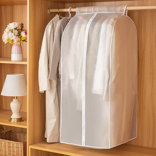 MHwan kleidersack, 60x50x120cm PEVA staub- und wasserdicht kleiderschutzhülle, schmutzabweisend und geruchsneutral abwaschbar kleiderhüllen wiederverwendbar, kleidersäcke mit reißverschluss von MHwan