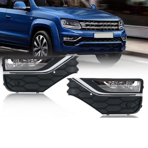 MHysa Auto Nebellicht Front Stoßstange Nebel Licht Nebelscheinwerfer kompatibel mit für VW AMAROK 2016 2017 2018 von MHysa