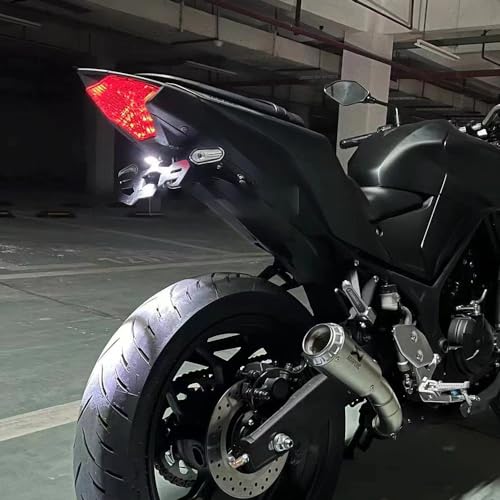 MHysa Motorrad Kurzes Kennzeichenhalter Halterung kompatibel mit für Yamaha MT03 MT25 YZF R3 R25 2015-2024 von MHysa