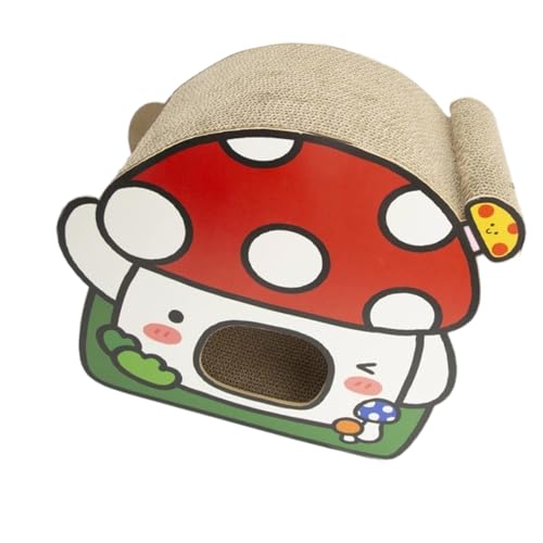 Haus, Haustierbett, Pilzbett, Kratzen, geräumige Form, großes Nest geformt, Katzenliege, Versteck für Indoor-Katzen Haus, Haustierbett, Pilzbett, Kratzen, geräumige Form, großes Nest geformt, Katzenliege, Versteck für Indoor-Katzen von MIADOSHINSE