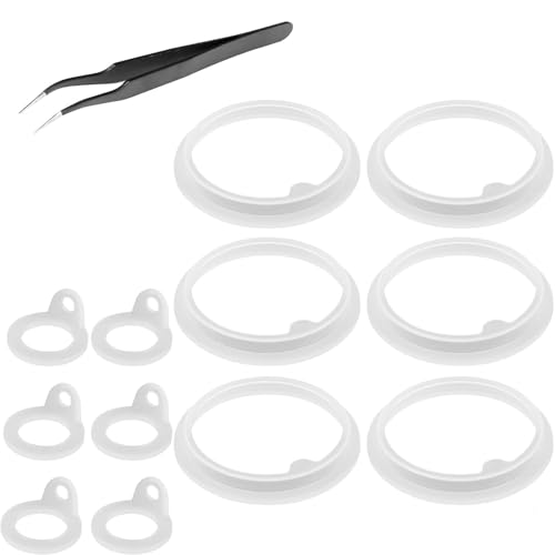Silikon-Wasserbecher-Deckeldichtungen, einfach zu installieren, auslaufsichere Ringe für Sportflaschen und Flaschen, 13 Stück Silikon-Wasserbecher-Deckeldichtungen, einfach zu installieren, auslaufsichere Ringe für Sportflaschen und Flaschen, 13 Stück von MIADOSHINSE