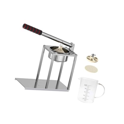 Stabile manuelle Fruchtpresse Presse, rostfreies Edelstahl-Design mit 500 ml Messbecher, praktisch für kleine Früchte Stabile manuelle Fruchtpresse Presse, rostfreies Edelstahl-Design mit 500 ml Messbecher, praktisch für kleine Früchte von MIADOSHINSE