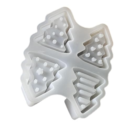 Weihnachtsbaum-Silikonform, 4 Stück, Gießgips von MIADOSHINSE