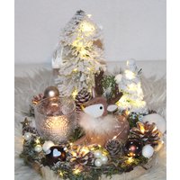 Weihnachts-Tisch-Gesteck "Süßes Hirschlein Ii" von MIAFloristik